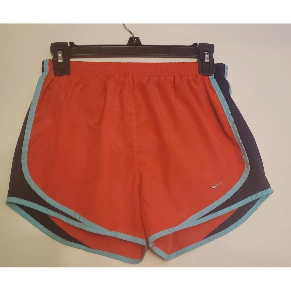 Nike Dri-Dit Tempo Lined Athletic Shorts Women's Size Small Red Blue